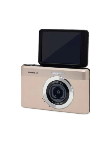 Cámara Kodak PIXPRO C1 Beige 13MP Pantalla Inclinable Full HD