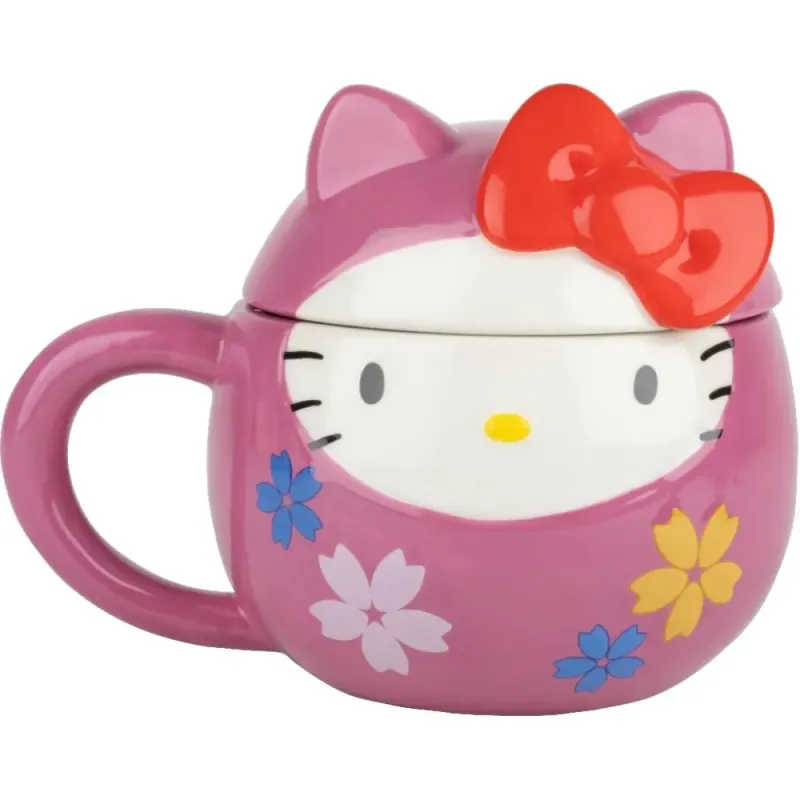 KONIX Hello Kitty Daruma 3D Mug 320 ml Official Sanrio Dishwasher