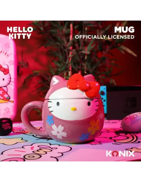 KONIX Hello Kitty Daruma 3D Mug 320 ml Official Sanrio Dishwasher