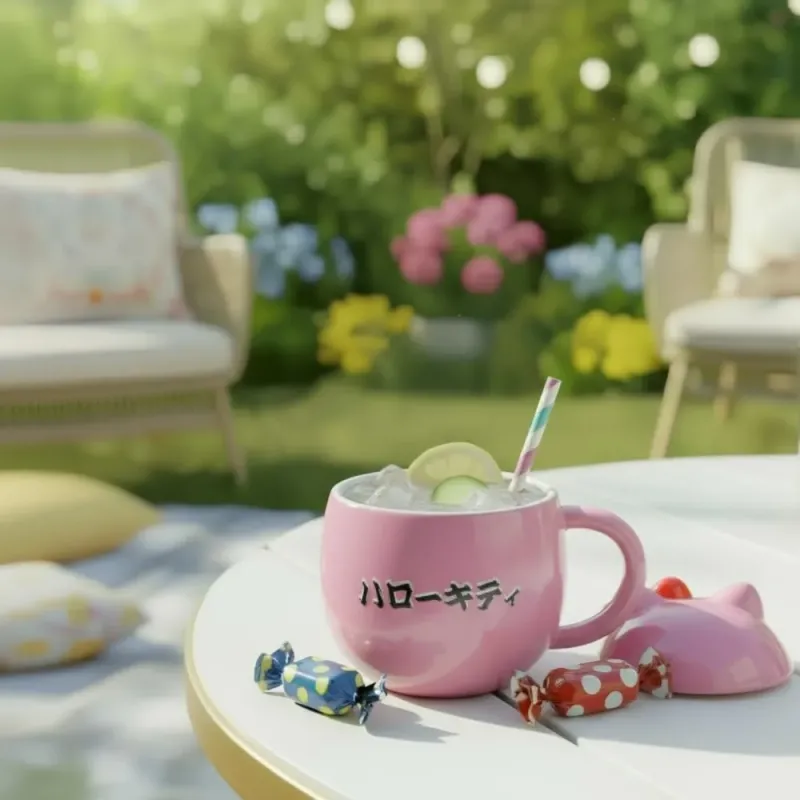 KONIX Hello Kitty Daruma 3D Mug 320 ml Official Sanrio Dishwasher