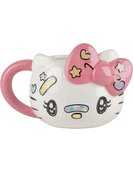 Taza 3D Hello Kitty KONIX 500ml | Taza Cerámica Kawaii Oficial