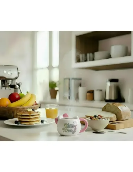 Taza 3D Hello Kitty KONIX 500ml | Taza Cerámica Kawaii Oficial