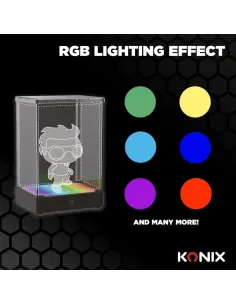 Caja Exposición LED KONIX Display Box | Urna Acrílica RGB Figuras
