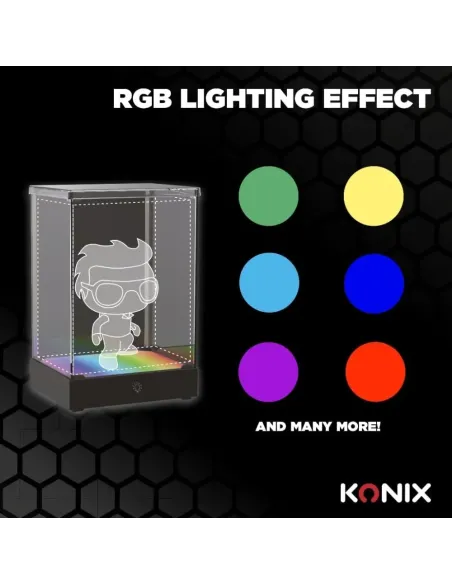 Caja Exposición LED KONIX Display Box | Urna Acrílica RGB Figuras
