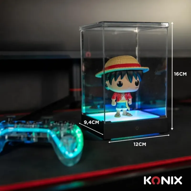 Caja Exposición LED KONIX Display Box | Urna Acrílica RGB Figuras