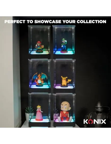 Caja Exposición LED KONIX Display Box | Urna Acrílica RGB Figuras