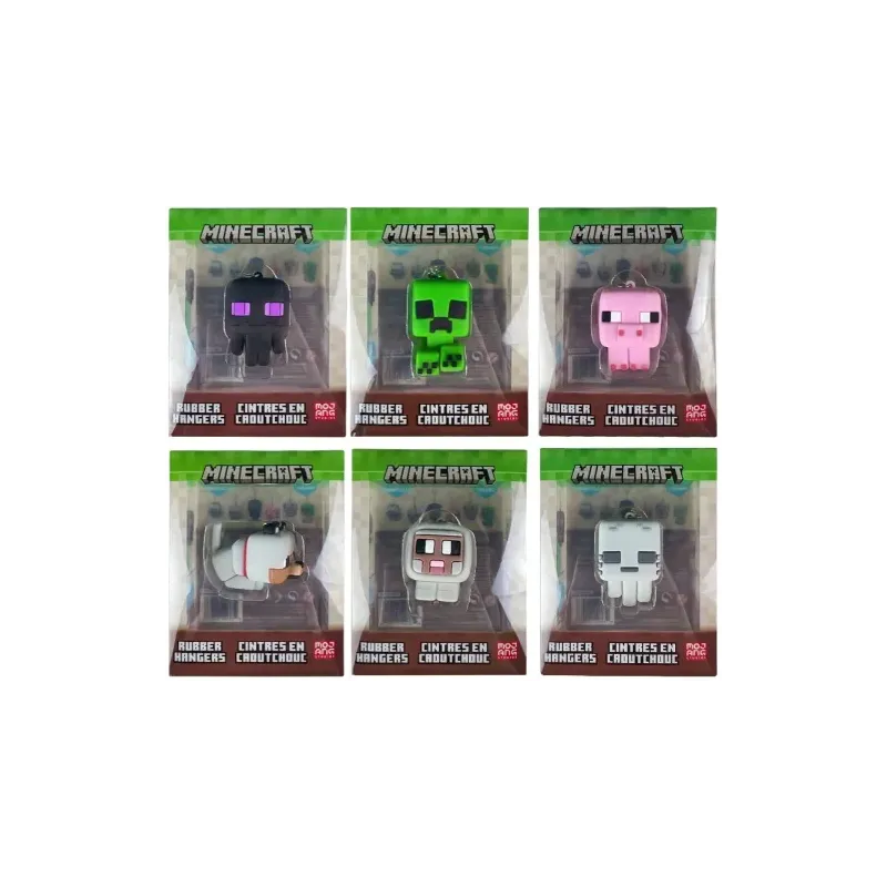 Just Toys Minecraft Rubber Hangers | Mystery Collectible Clip