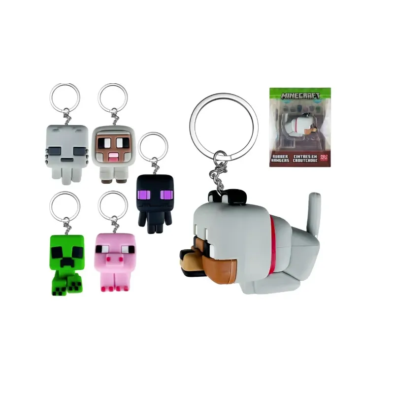 Just Toys Minecraft Rubber Hangers | Mystery Collectible Clip