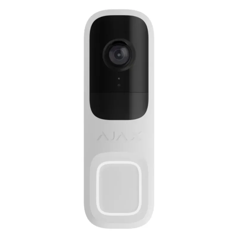 Smart Ajax Doorbell 4 White 4MP | Edge AI Video Intercom