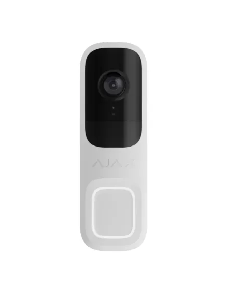 Smart Ajax Doorbell 4 White 4MP | Edge AI Video Intercom