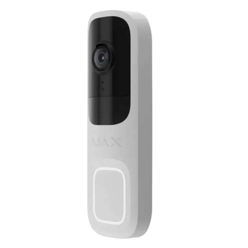 Smart Ajax Doorbell 4 White 4MP | Edge AI Video Intercom