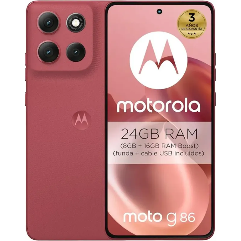 Motorola Moto G86 Power 5G 512GB Chrysanthemum | Comprar Online