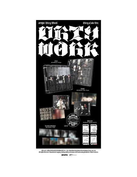aespa Dirty Work Dirty Worker Ver Album | Official K-Pop