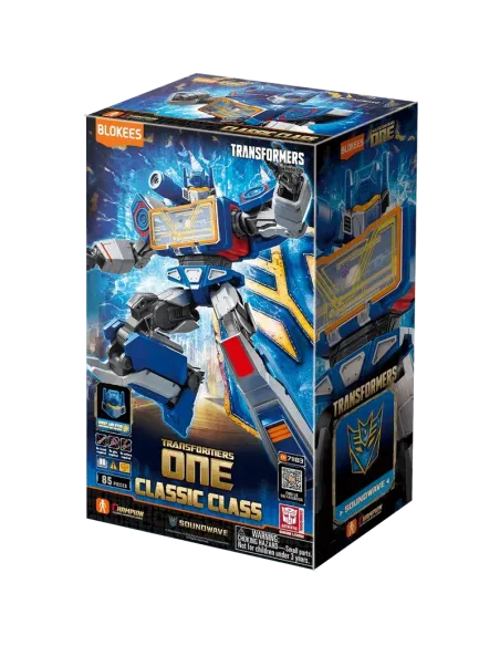 Transformers One: Classic Class 17 Soundwave Figure (Light-Up Eyes)