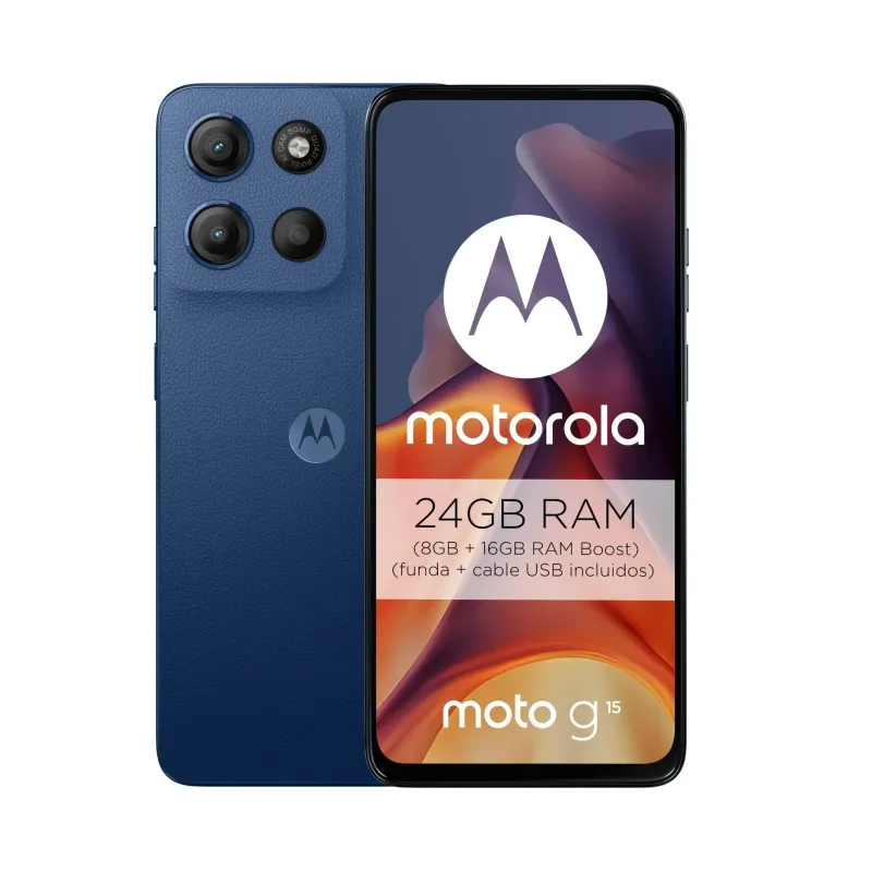 Motorola Moto G15 8GB/256GB Navy Peony | Móvil Calidad Precio