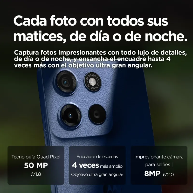 Motorola Moto G15 8GB/256GB Navy Peony | Móvil Calidad Precio
