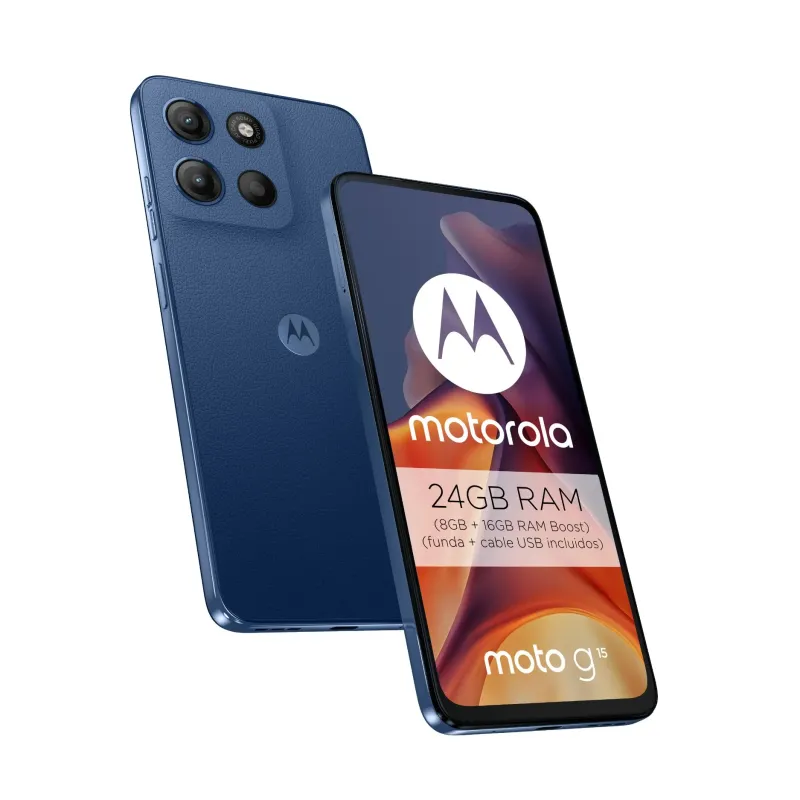 Motorola Moto G15 8GB/256GB Navy Peony | Móvil Calidad Precio