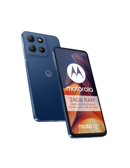 Motorola Moto G15 8GB/256GB Navy Peony | Móvil Calidad Precio