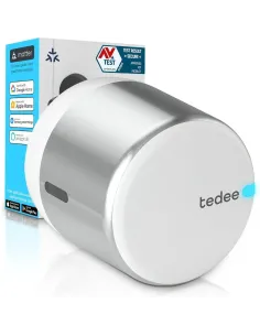 Tedee GO2 Alu Cerradura Inteligente Plata TLV2.0 | Bluetooth Matter