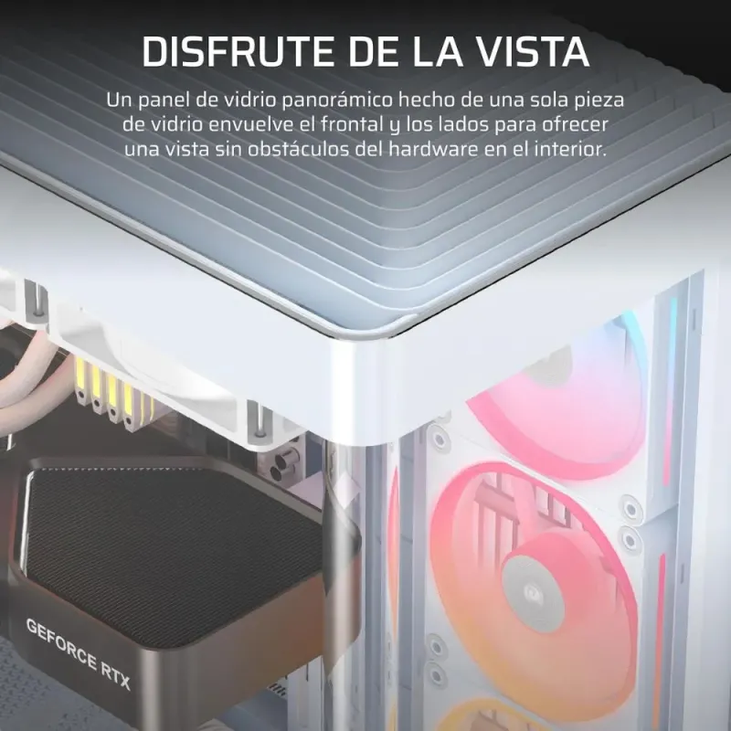 Corsair Frame 4500X LX-R RGB Link Cristal Panorámico Blanca