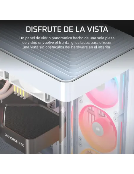 Corsair Frame 4500X LX-R RGB Link Cristal Panorámico Blanca