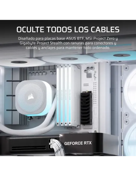 Corsair Frame 4500X LX-R RGB Link Cristal Panorámico Blanca