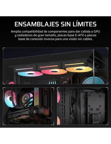 Corsair 3500X LX-R RGB iCUE Link | Chasis Mid-Tower Cristal