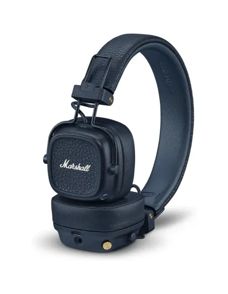Marshall Major V Blue: Bluetooth Headphones with 100+ Hours of Battery