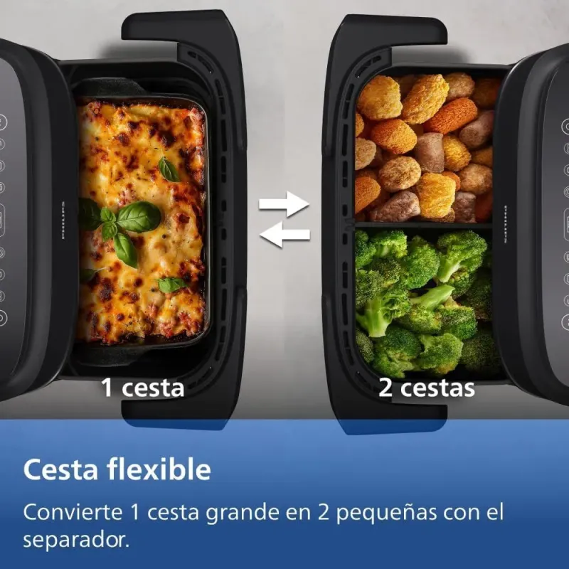 Philips Dual Basket Airfryer 1000-7 Series: 7.1L Double Air Fryer
