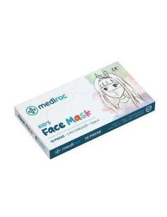 Mascarilla para niños Mediroc STL3PLYKIDS Tipo 2 10 Unidades ▶️