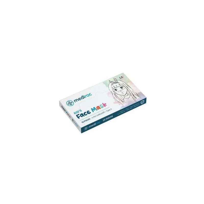 Mascarilla para niños Mediroc STL3PLYKIDS Tipo 2 10 Unidades ▶️