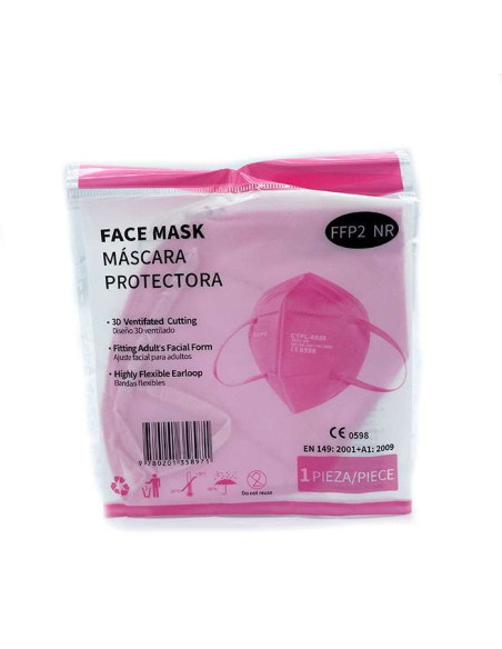 Mascarillas FFP2 Rosas 25 Uds | Certificado CE MediaSanex - TiendaCPU