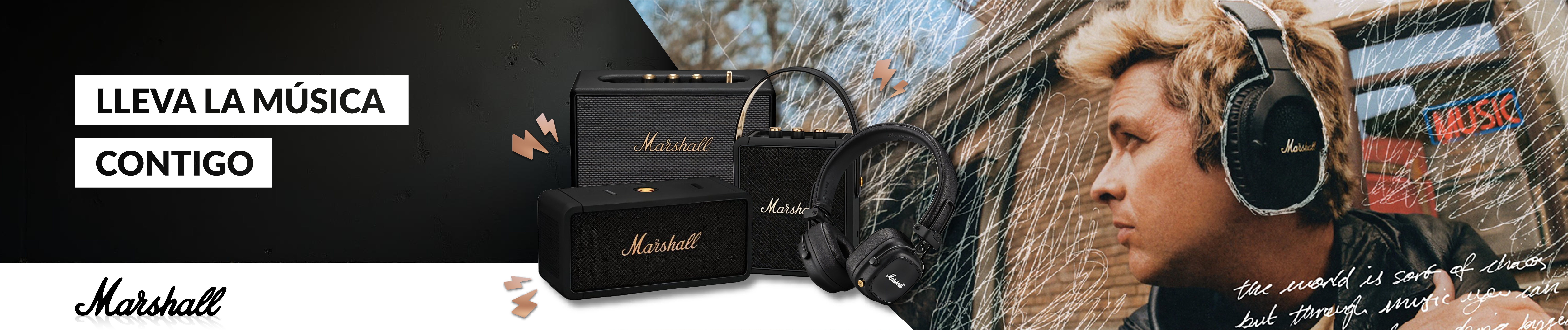 Marshall - Comprar Altavoz Bluetooth Emberton y Auriculares Major al mejor precio - TiendaCPU M&aacute;laga